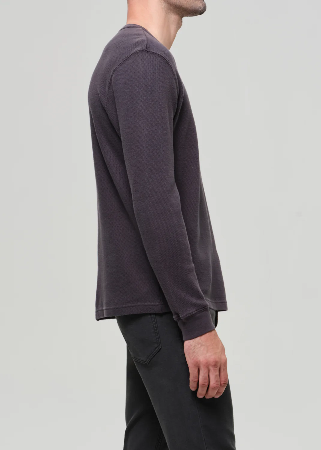 Waffle Crewneck in Charred Cedar - Image 5