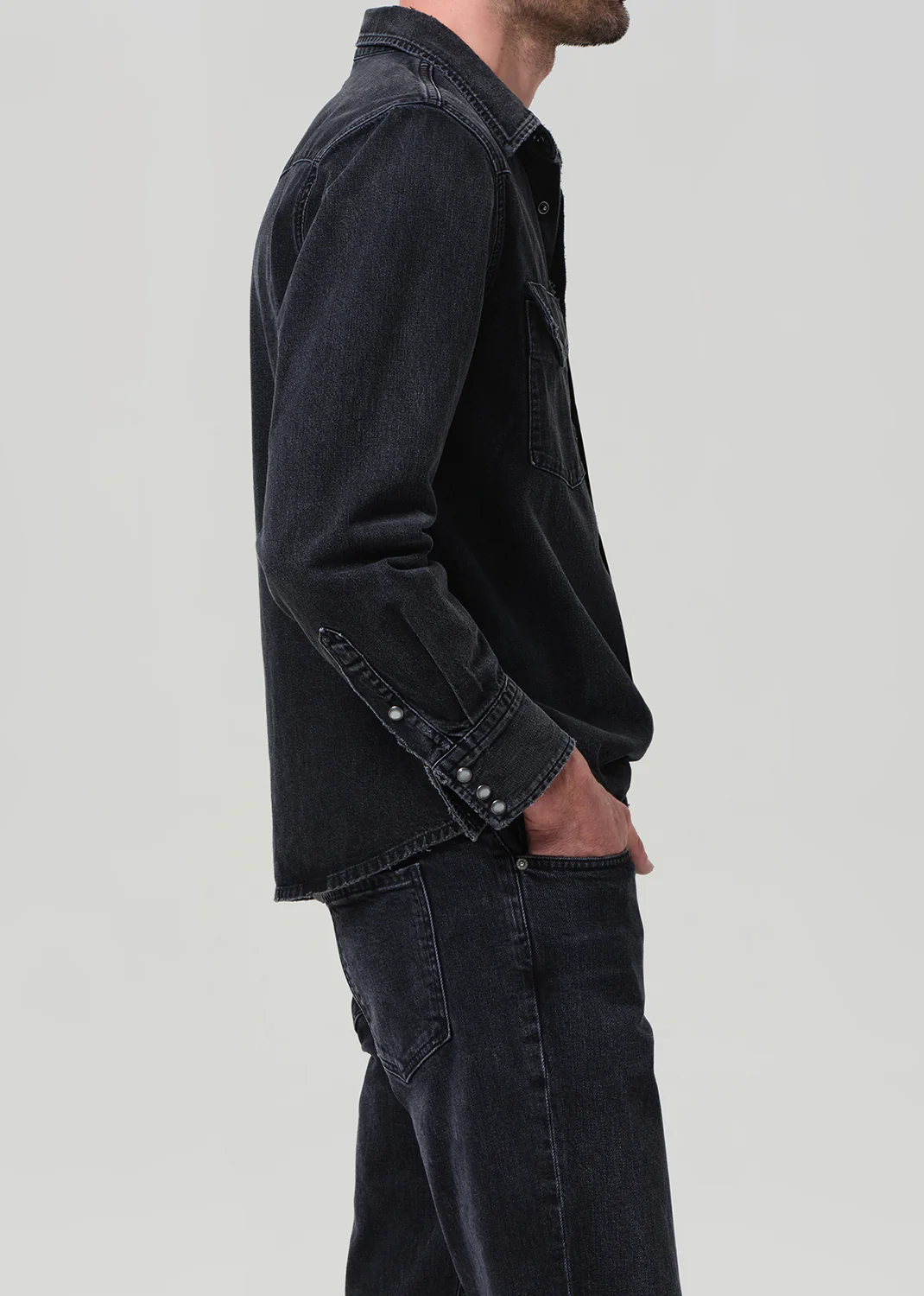 Western Shirt in Vintage Black - Image 5