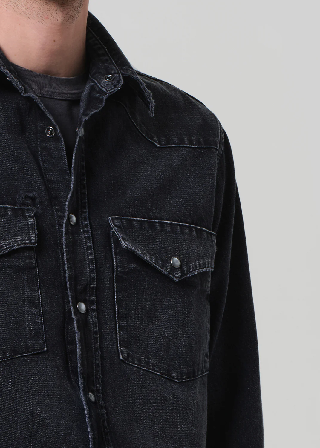 Western Shirt in Vintage Black - Image 6