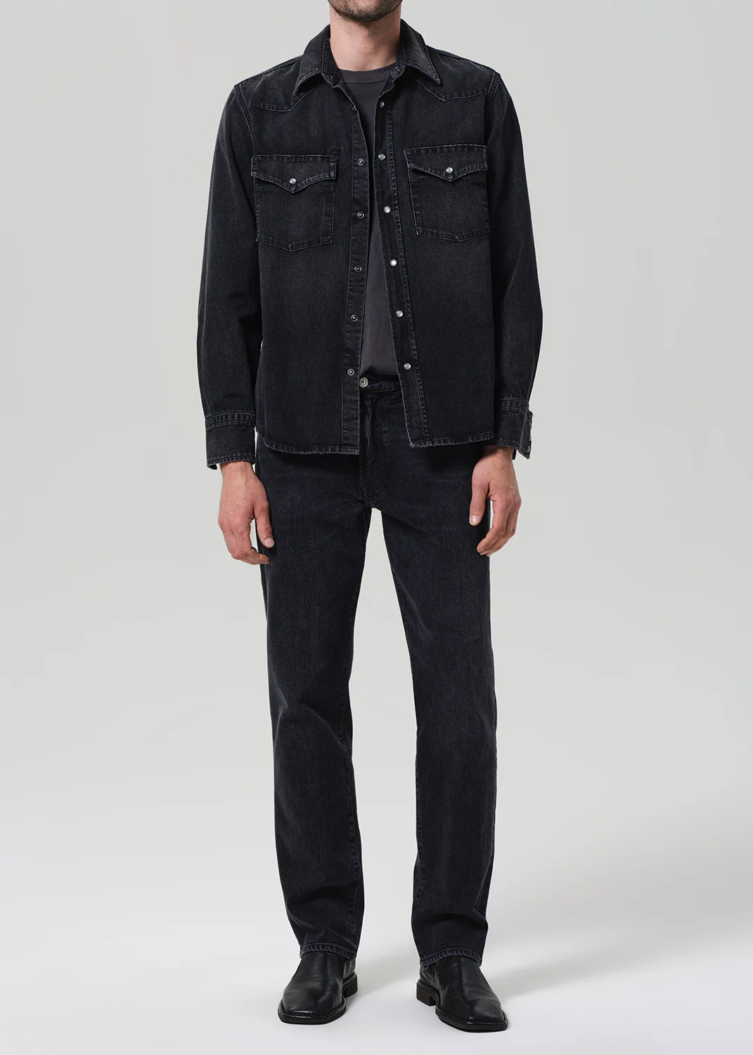 Western Shirt in Vintage Black - Image 7