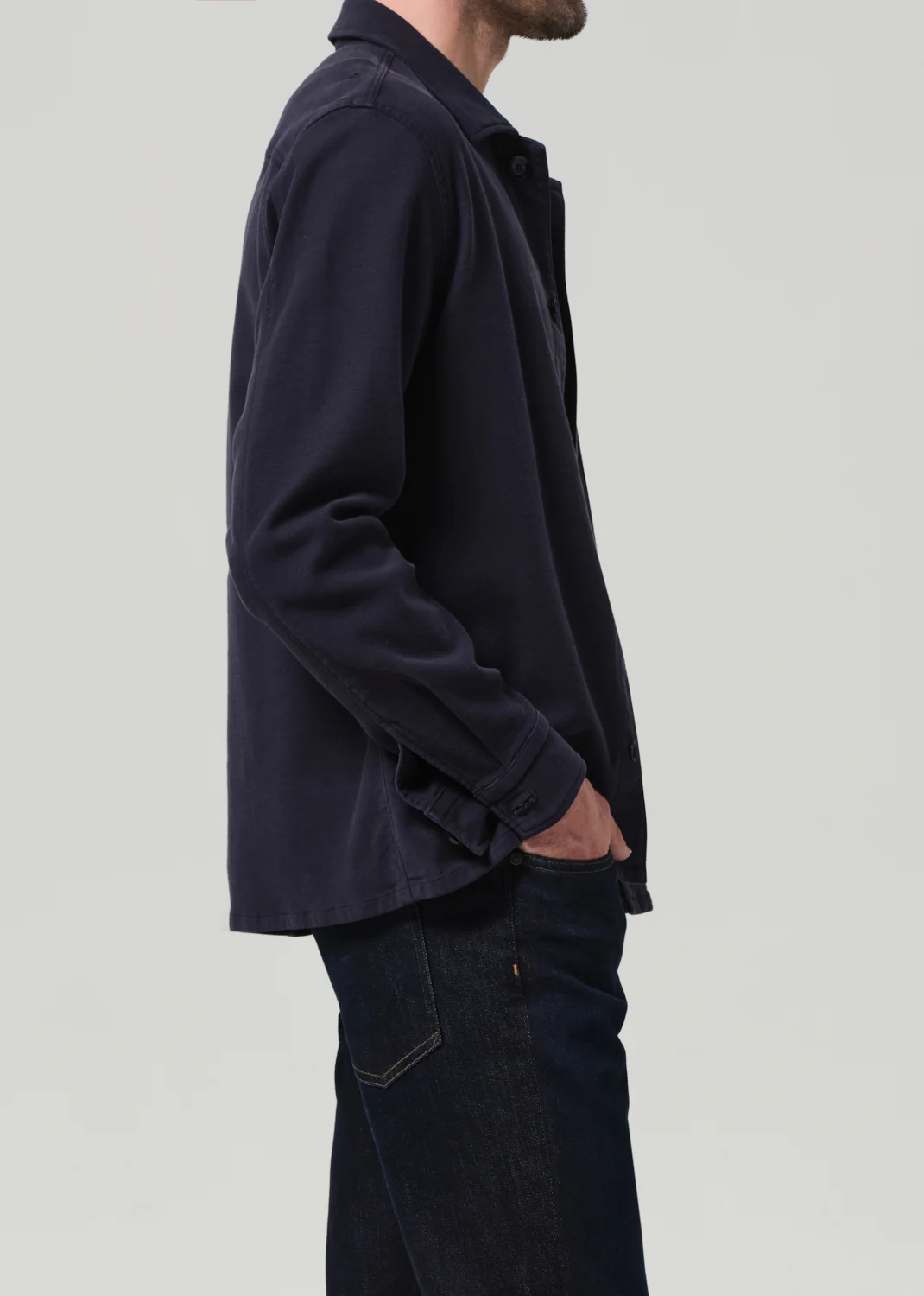 Work Shirt in Navy - Image 4