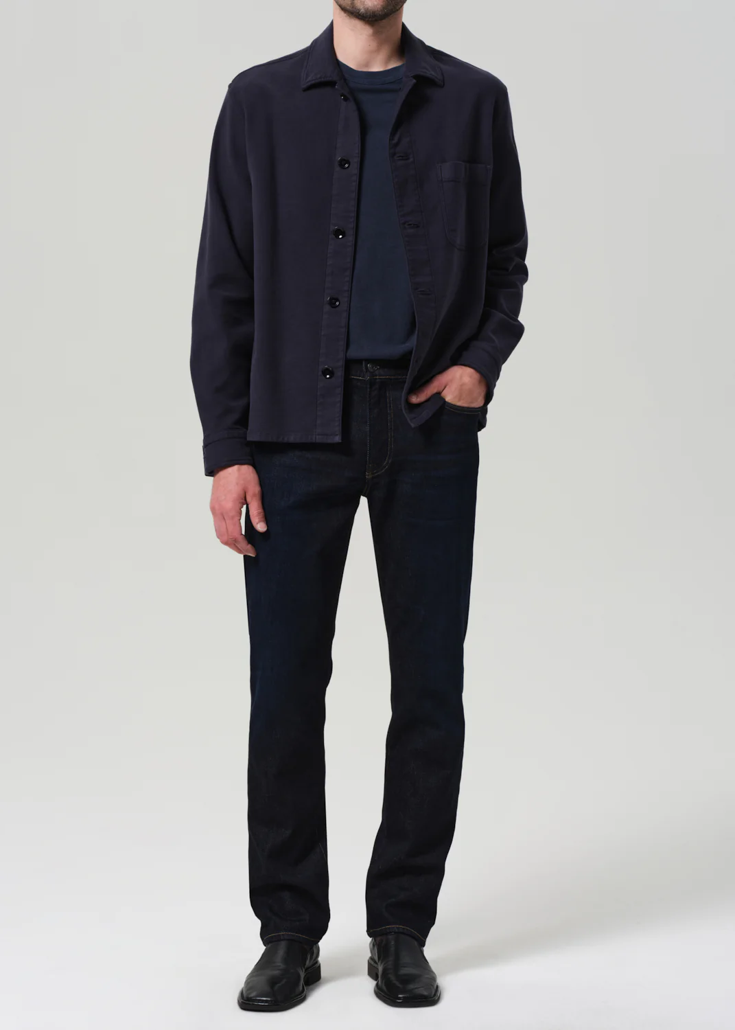Work Shirt in Navy - Image 6
